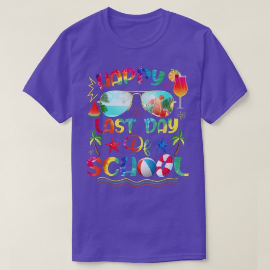 学校最終日オフ先生絞り染め再校 Tシャツ (デザイン正面)