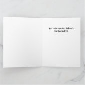 学校最高の友だち写真コラージカード カード (内部)