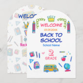 学校最高！２年生を支配しよう！ 招待状 (正面/裏面)