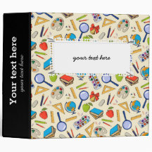 学校柄バインダー