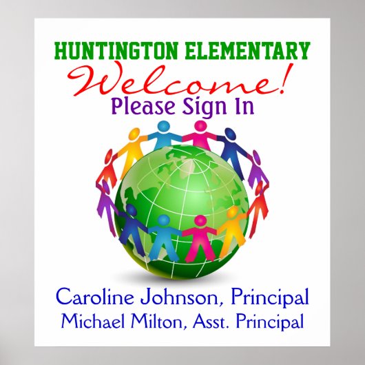 学校歓迎ポスター ポスター (正面)