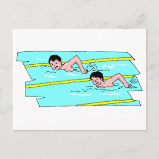 学校水泳大会 ポストカード
