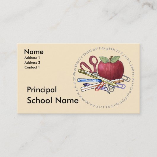 学校法人名刺 名刺 (正面)