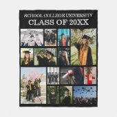 学校法人大学卒業クラスの写真 フリースブランケット (正面)