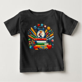 学校準備万端: ダイナミックな新学期必須アイテム ベビーTシャツ