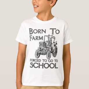 学校生まれのトラクターに行かざるを得ない農場へ Tシャツ