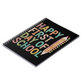 学校生活が始まる！最初の日おめでとう ノートブック (左側)