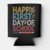 学校生活が始まる！最初の日おめでとう！ 缶クーラー (正面)