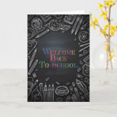 学校生活が戻ってきた！ - 新学期 カード (黄色い花)