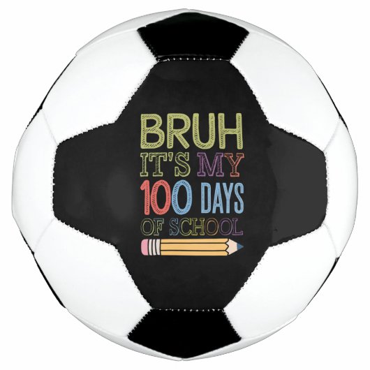 学校生活が100日目だなんて！100日目の学校で使う面白グッズ サッカーボール (正面)