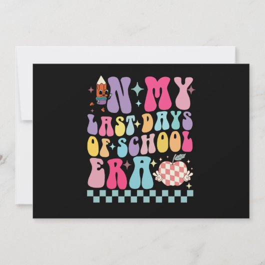 学校生活最後の教師ライフが最高すぎる 招待状 (正面)