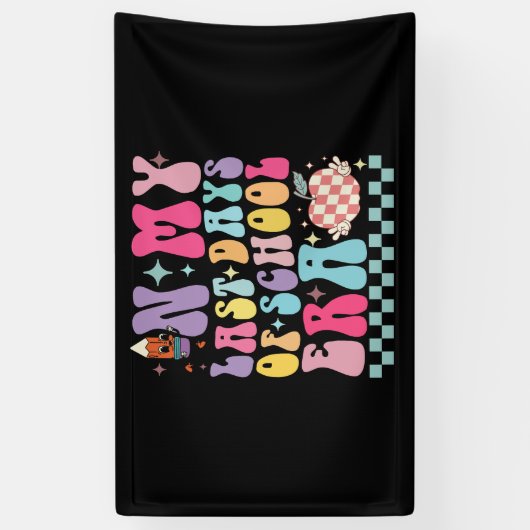 学校生活最後の教師ライフは楽しいな 横断幕 (縦)