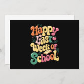 学校生活最後の1週間が始まった!先生たち学生たち最高! 招待状 (正面/裏面)