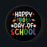 学校生活100日おめでとう先生生徒 缶バッジ<br><div class="desc">学校生活100日おめでとう　学校生活100日　先生　生徒　Tシャツ</div>