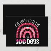 学校生活100日が過ぎても私のクラスが好き 招待状 (正面/裏面)