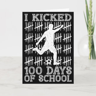 学校生活100日目にサッカーを蹴った 100日目 学校生活 カード