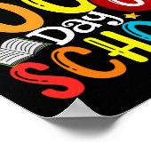 学校生活100日目の教師と生徒 100日だよ ポスター (角)