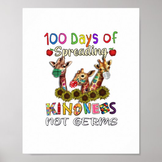 学校生活100日目 100日間優しさを広げる ポスター (正面)