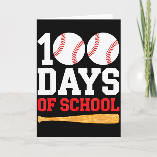学校生活100日 野球少年たち 100日賢くなる カード (正面)