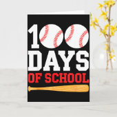 学校生活100日 野球少年たち 100日賢くなる カード (黄色い花)