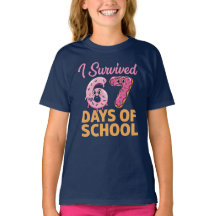 学校生活67日目を乗り切ったよ ドーナツ キッズTシャツ