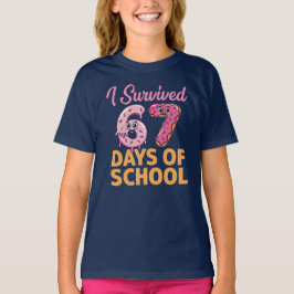学校生活67日目を乗り切ったよ ドーナツ キッズTシャツ Tシャツ