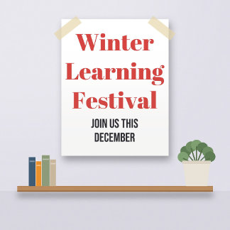 学校用クリスマスポスター 冬の学習 ポスター