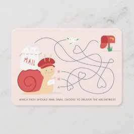 学校用ハガキ バレンタインデー スナイル メール アクティビティ クラスルーム ポストカード