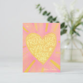 学校用バレンタインカード 友達に シーズンポストカード (スタンド正面)