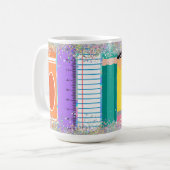 学校用品のキラキラ コーヒーマグカップ (正面左)