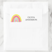 学校用品の名前をカスタムするラベル 長方形シール (バッグ)