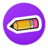 学校用品キャビネットのノブ セラミックノブ (正面)