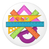 学校用品キャビネットのノブ セラミックノブ (正面)