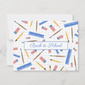 学校用品パターンはがき シーズンカード (正面)