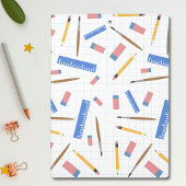 学校用品パターンクリップボード クリップボード