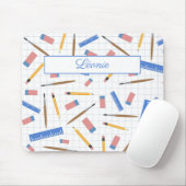 学校用品パターンマウスパッド マウスパッド (マウス)