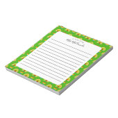 学校用品パターン(ライン付き) ノートパッド (回転)