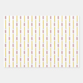 学校用品パーティーギフトラップ ラッピングペーパーシート (正面3)