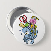学校用品ボタン 缶バッジ (正面&裏面)