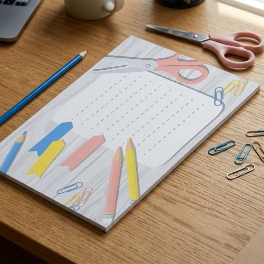 学校用品メモ帳 – 文房具の並び ノートパッド