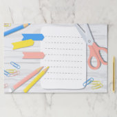 学校用品メモ帳 – 文房具の並び ペーパーパッド (インサイチュ)