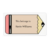 学校用品ラベル ラベル (正面)