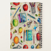 学校用品5.5インチx 8.5インチスパイラルノートブック ノートブック (裏面)