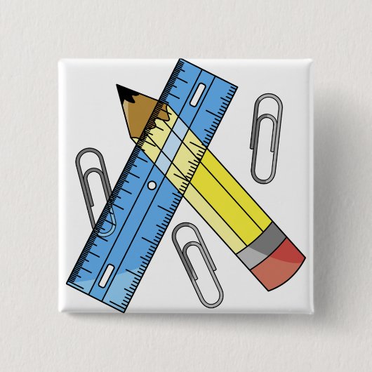 学校用品 缶バッジ (正面)