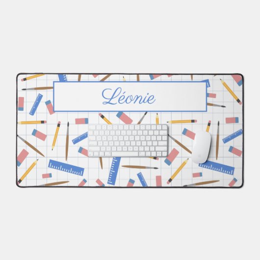 学校用品Pattern Desk Mat デスクマット (キーボード&マウス)