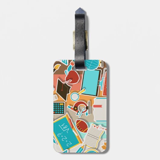 学校用設備アイコン ラゲッジタグ (裏面縦)