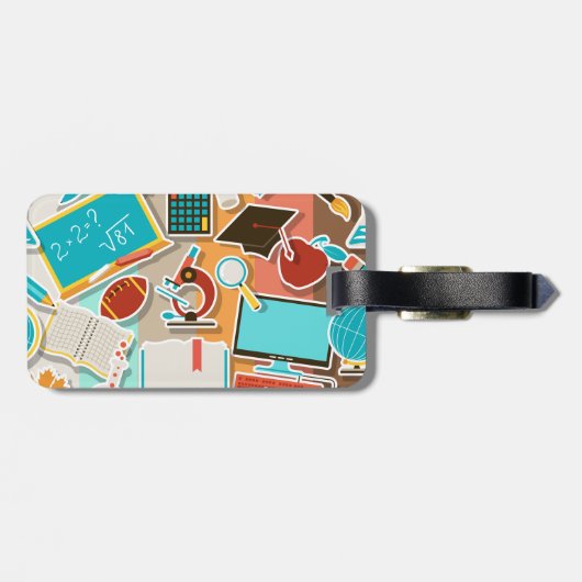 学校用設備アイコン ラゲッジタグ (裏面横)