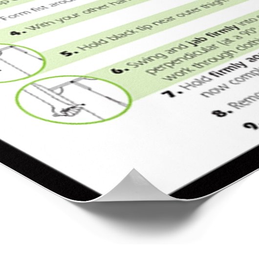 学校用食物アレルギーのポスター ポスター (角)