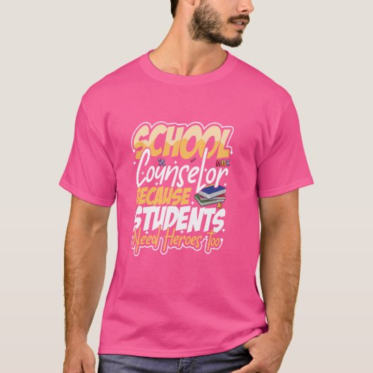 学校相談室おもしろい新学期会 Tシャツ (正面)