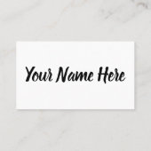 学校看護ハック、小規シンプル模·感動的 名刺 (裏面)